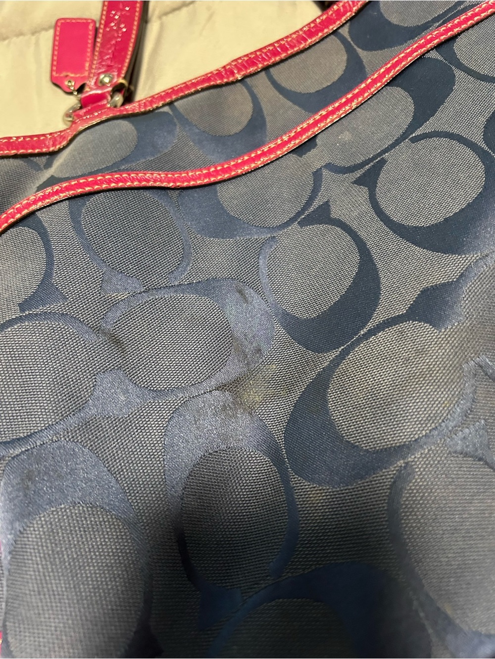 Coach Signature C Blue & Pink M1020-F14941 AS IS NEEDS LOVE - Picture 12 of 14
